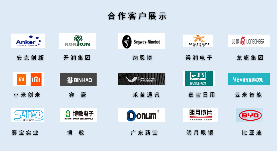 CPE磨砂膠袋，久信達(dá)部分客戶展示(圖1)