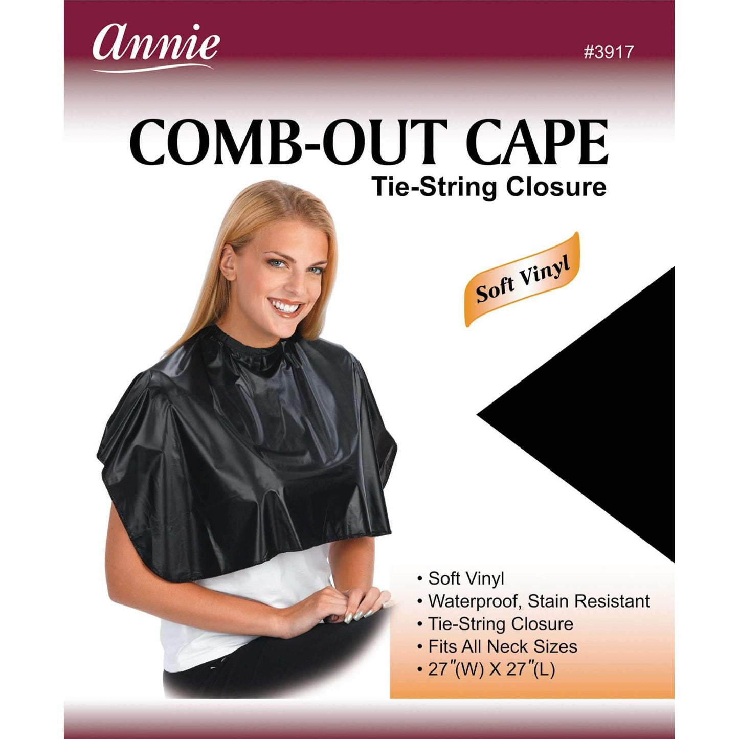 Comb-out Cape Tie String Closure