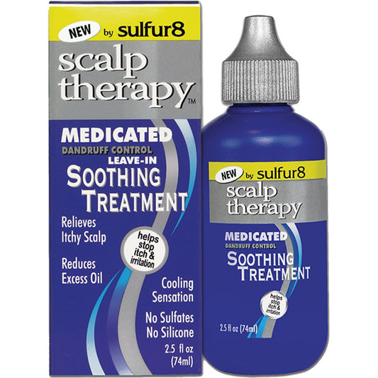 Sulfur 8 Medicated Leave-In Dandruff Control Soothing Treatment 2.5 Oz