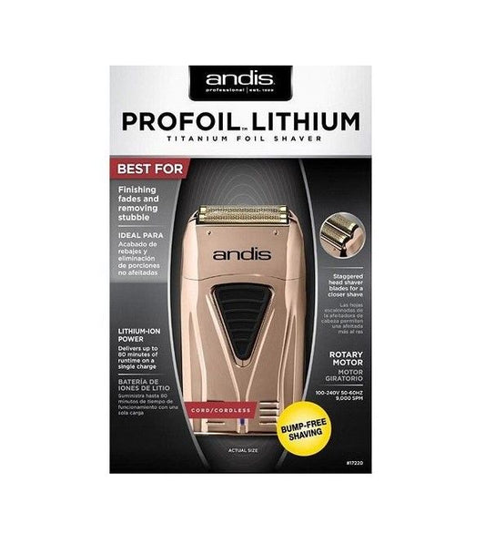 Andis Profoil Lithium Titanium Copper Foil Shaver #17220
